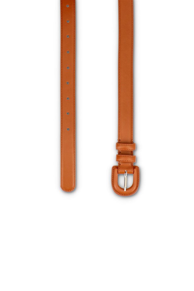 TONAL BUCKLE LEATHER BELT