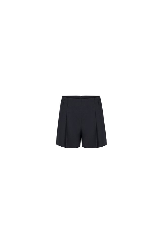 BOX PLEATED SHORTS