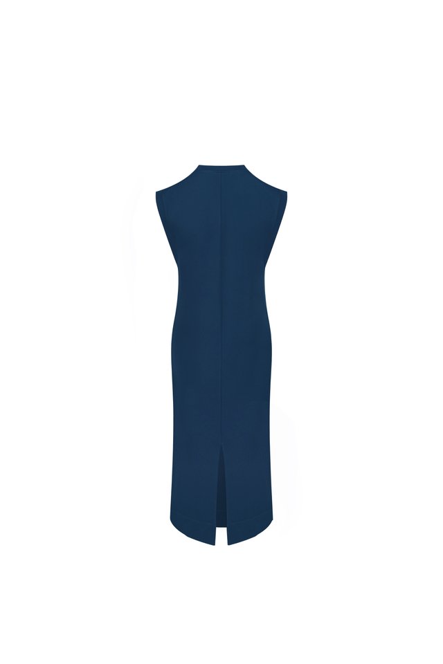 JERSEY SLEEVELESS MIDI DRESS