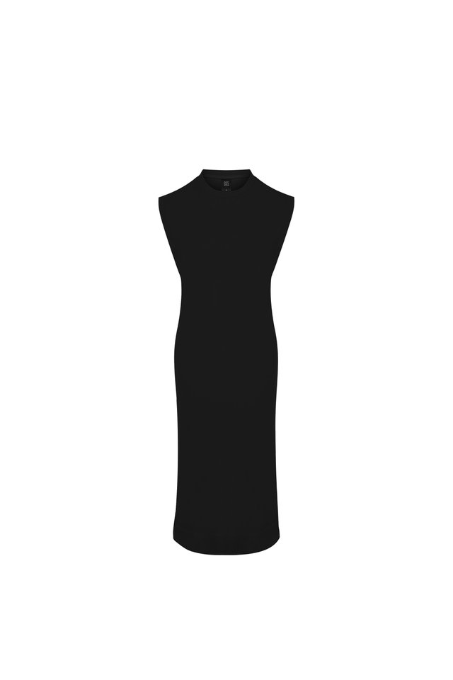 JERSEY SLEEVELESS MIDI DRESS