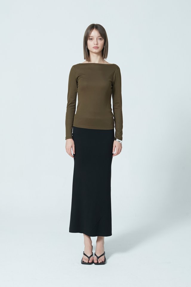 SCOOP BACK JERSEY TOP