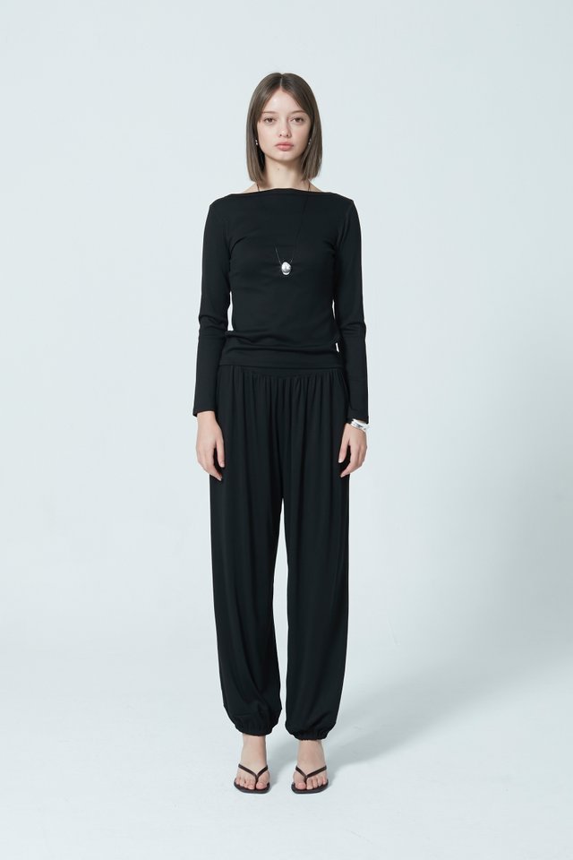 GATHERED BALLOON PANTS