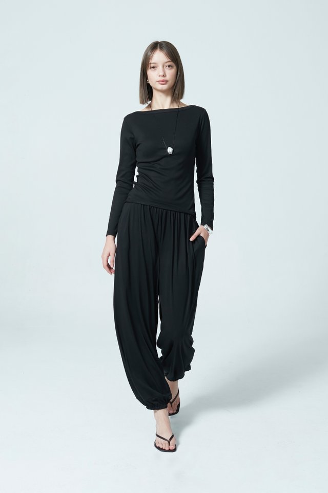 GATHERED BALLOON PANTS