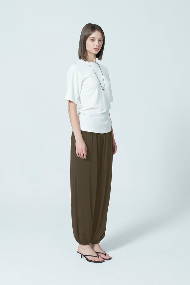 GATHERED BALLOON PANTS