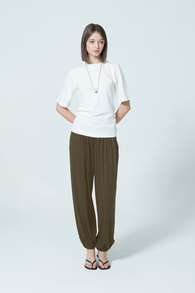 GATHERED BALLOON PANTS