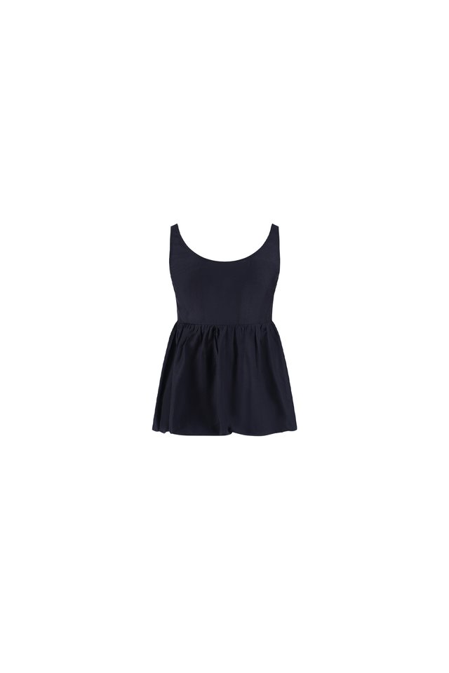 BALLOON PEPLUM TOP
