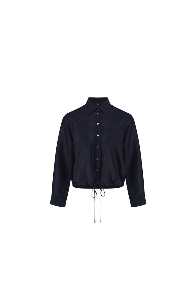 DRAWSTRING HEM SHIRT