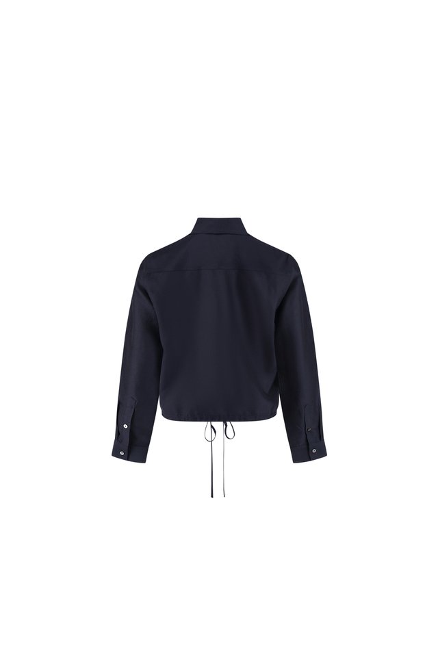 DRAWSTRING HEM SHIRT