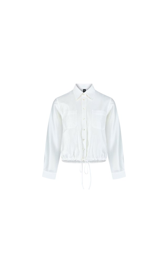 DRAWSTRING HEM SHIRT