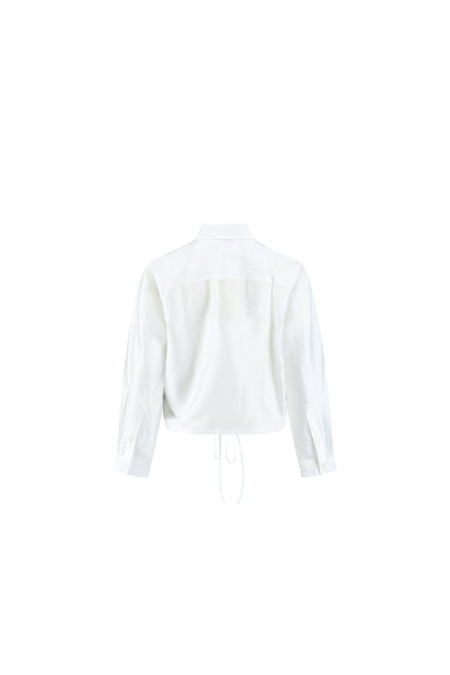 DRAWSTRING HEM SHIRT