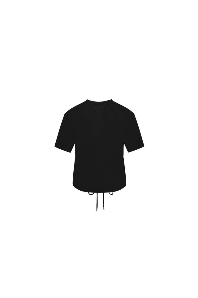 DRAWSTRING HEM TEE