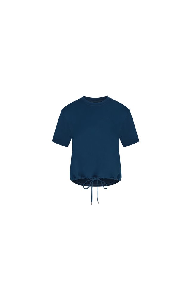 DRAWSTRING HEM TEE