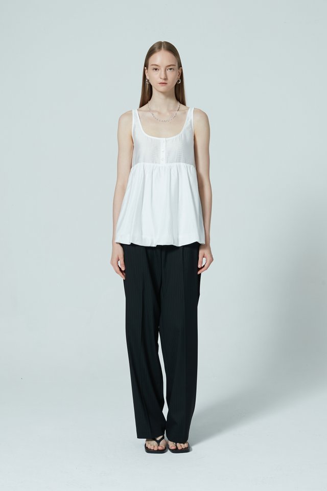 PINSTRIPE STRAIGHT PANTS