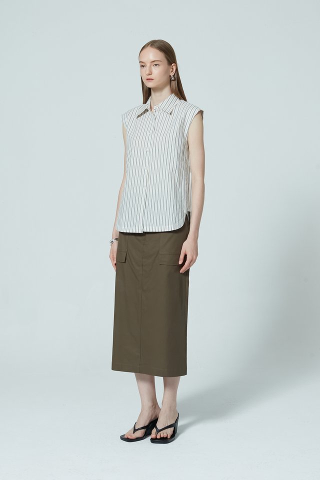 PATCH POCKETS SKIRT
