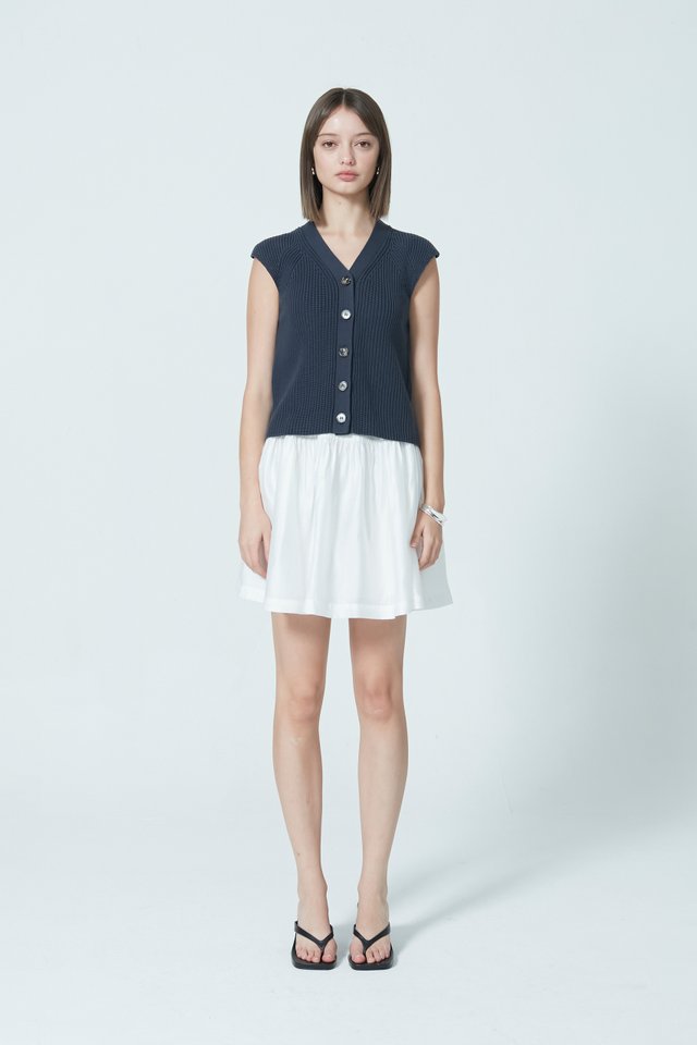 CAP SLEEVE KNIT VEST