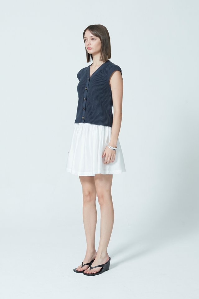 GATHERED MINI SKIRT