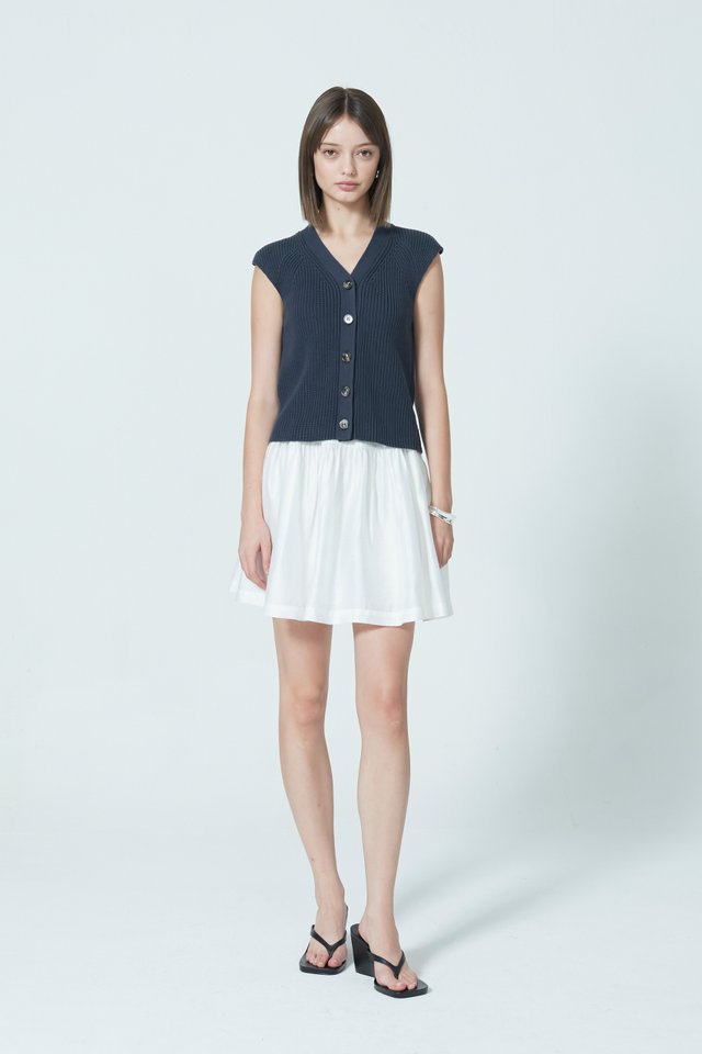 GATHERED MINI SKIRT