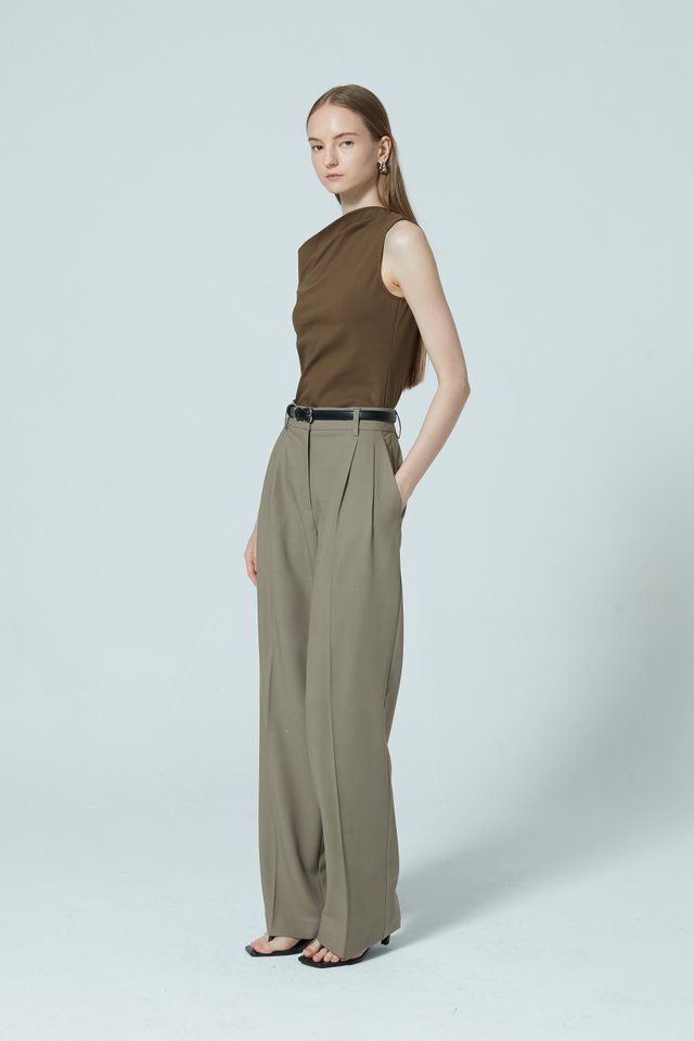 DOUBLE PLEATED PANTS