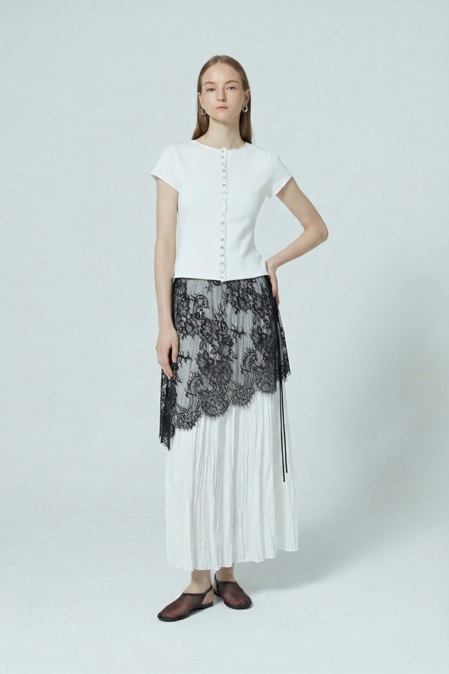 LACE OVERLAY SKIRT