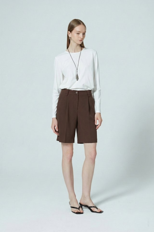 DOUBLE PLEAT SHORTS