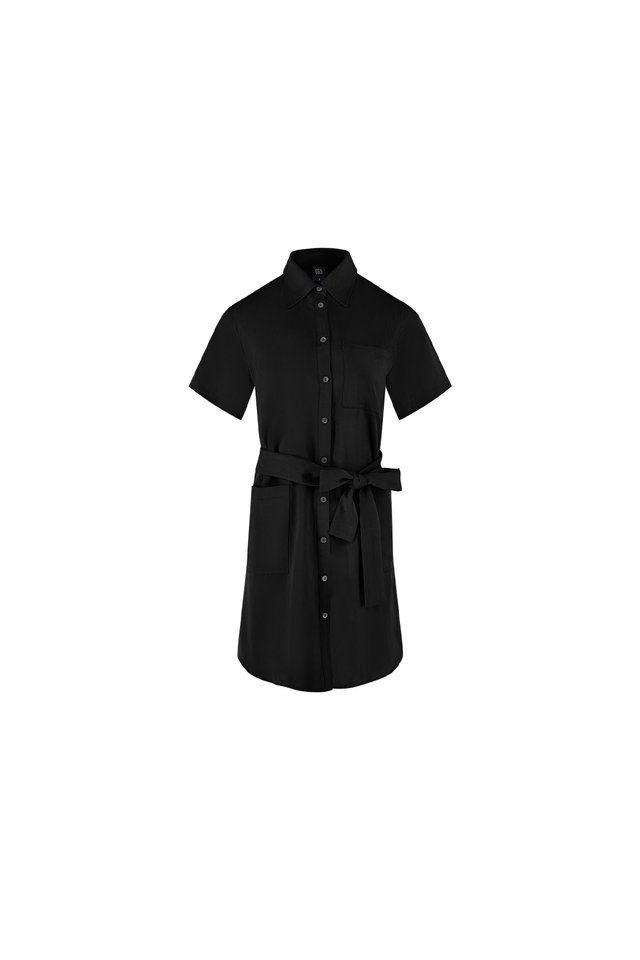 A-LINE SHIRT DRESS WITH BELT