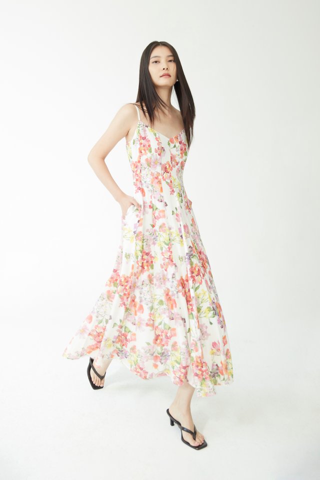 FLORAL MIDI DRESS