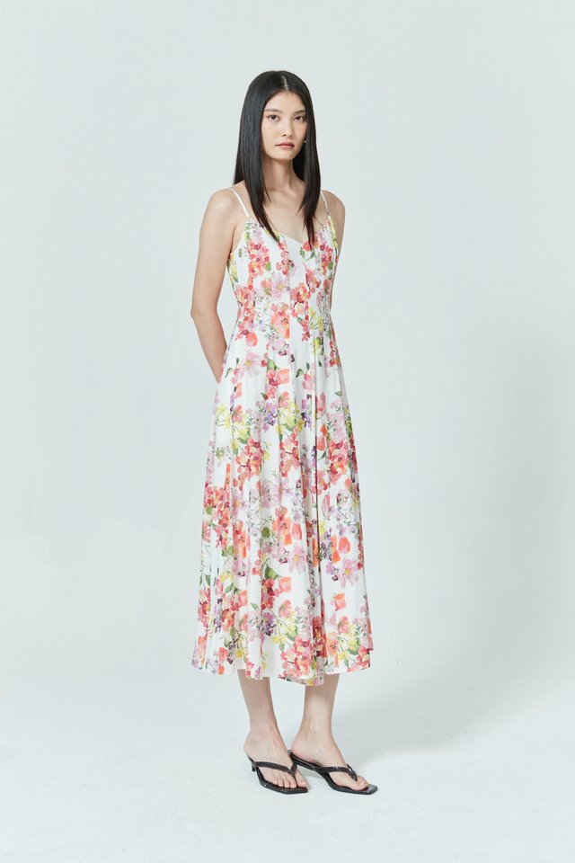FLORAL MIDI DRESS
