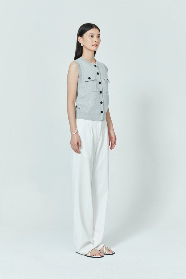 BUTTON DOWN KNIT VEST