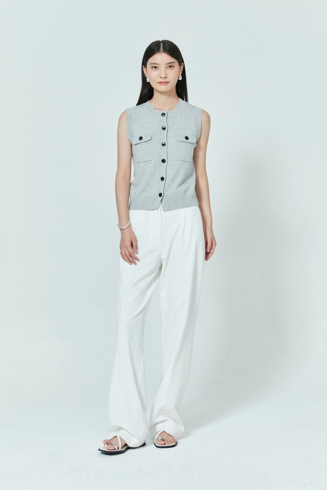 BUTTON DOWN KNIT VEST
