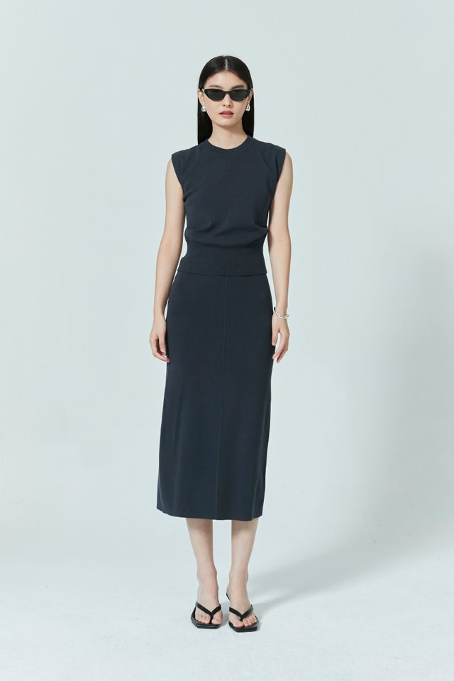 [PERFECT PAIRING] KNIT TOP & SKIRT SET