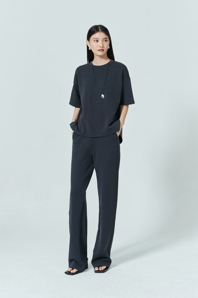 STRAIGHT JERSEY PANTS