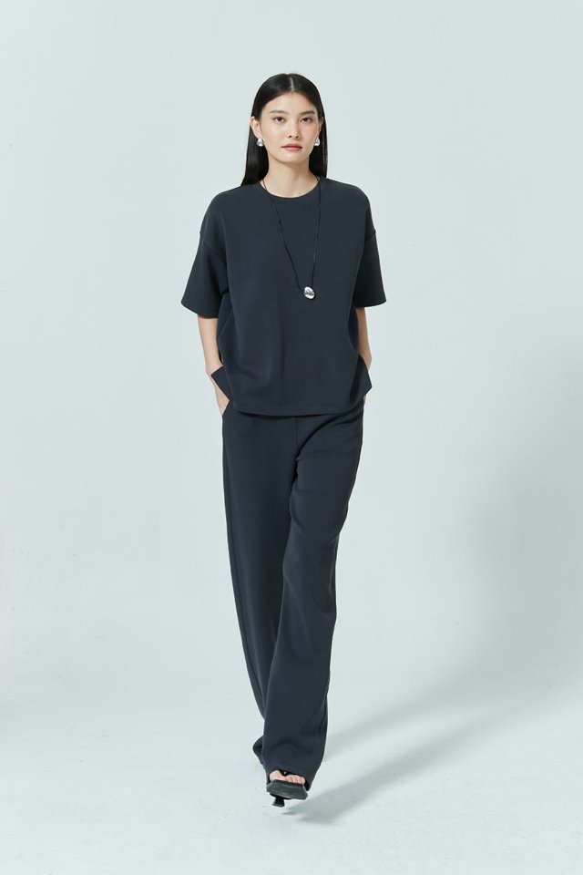 STRAIGHT JERSEY PANTS