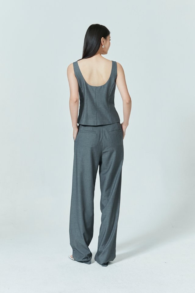 [PERFECT PAIRING] BUSTIER TOP & PANTS SET