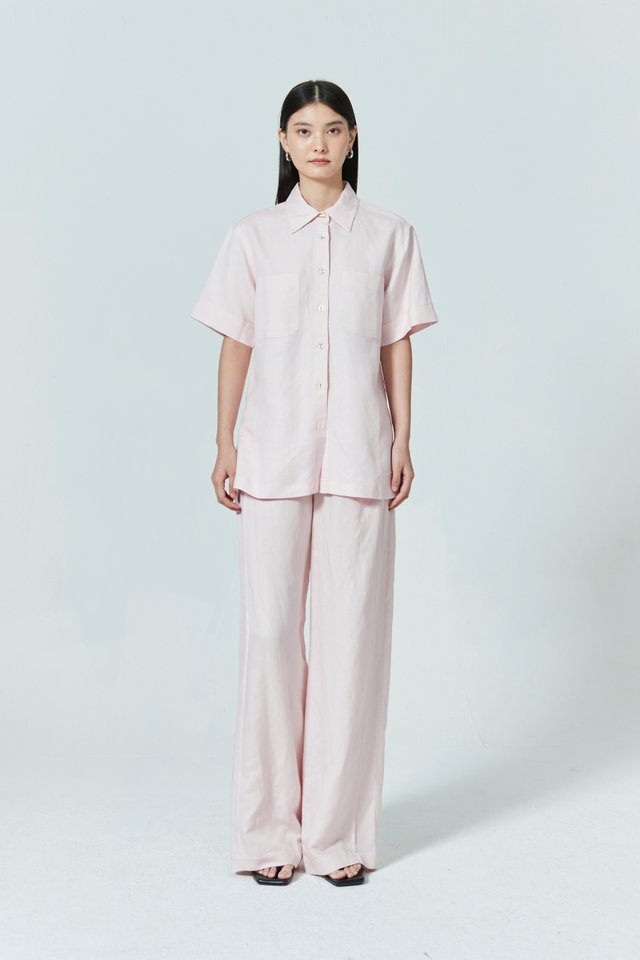 SHORT SLEEVE LINEN SHIRT