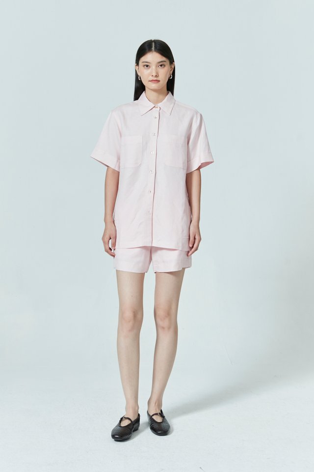 SHORT SLEEVE LINEN SHIRT