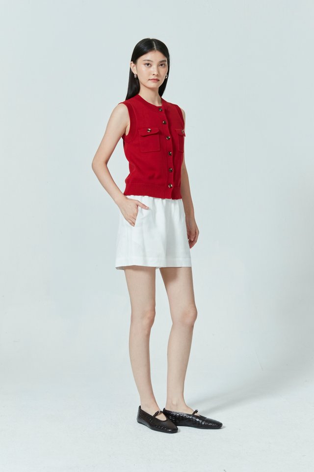BUTTON DOWN KNIT VEST
