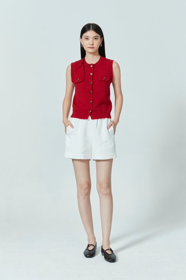 BUTTON DOWN KNIT VEST