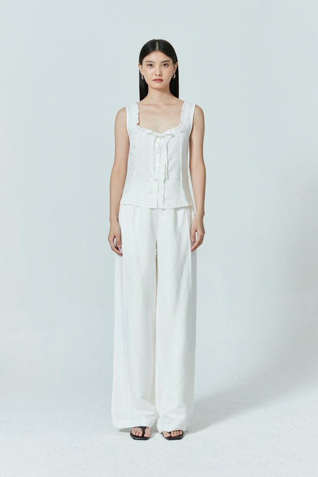 [PERFECT PAIRING] LINEN PANTS SET