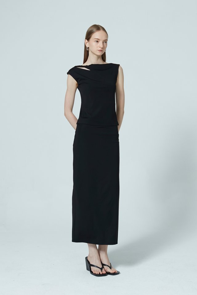 SCOOP BACK JERSEY TOP