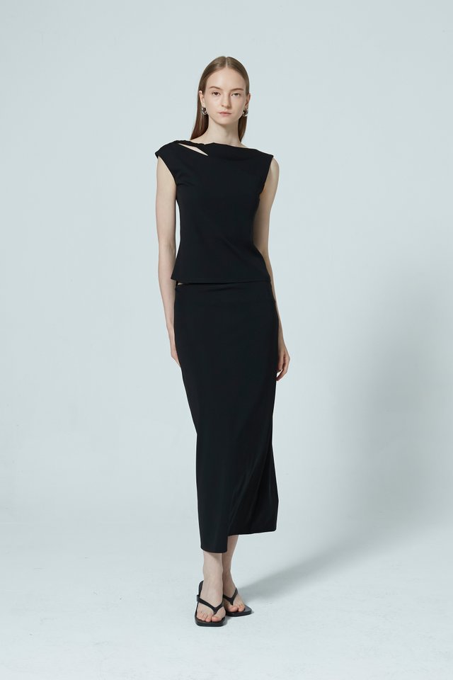 SCOOP BACK JERSEY TOP