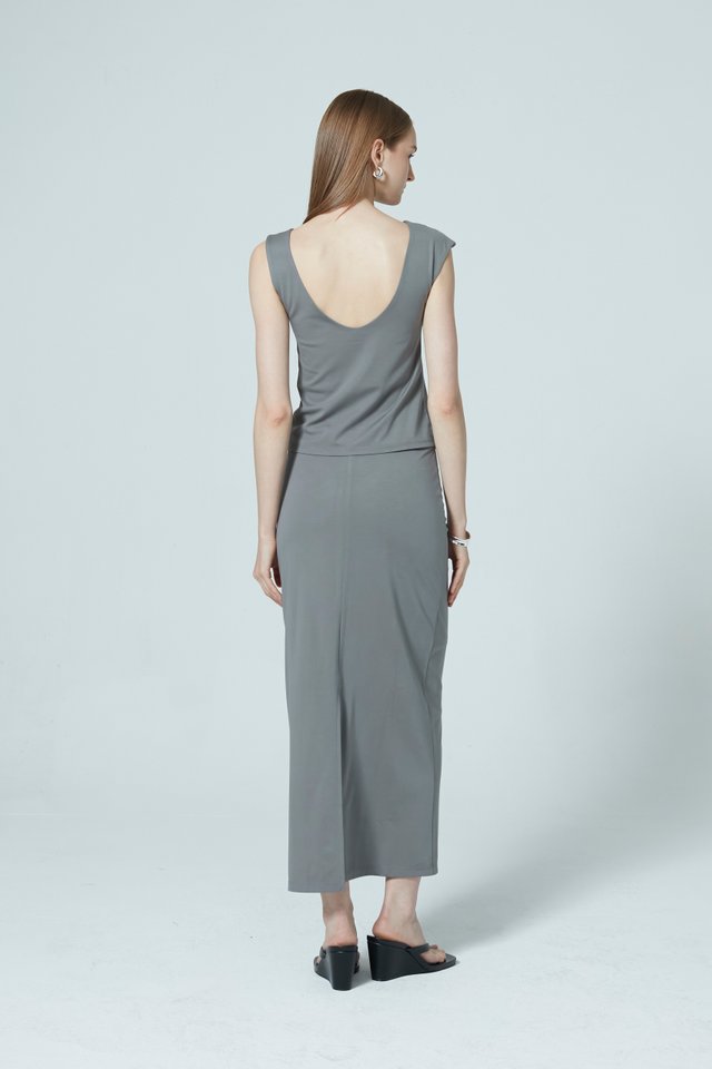 [PERFECT PAIRING] JERSEY TOP & SKIRT SET