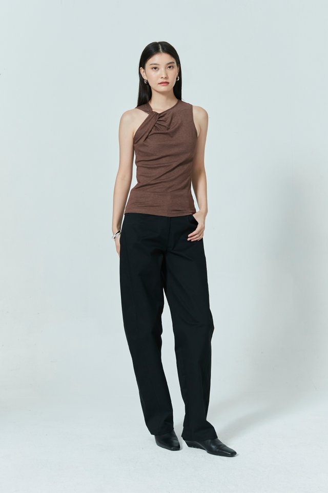 TWISTED DETAIL SLEEVELESS TOP