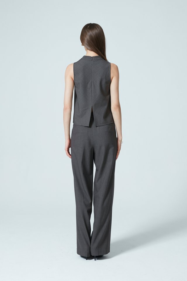 [PERFECT PAIRING] COWL NECK TOP & PANTS SET