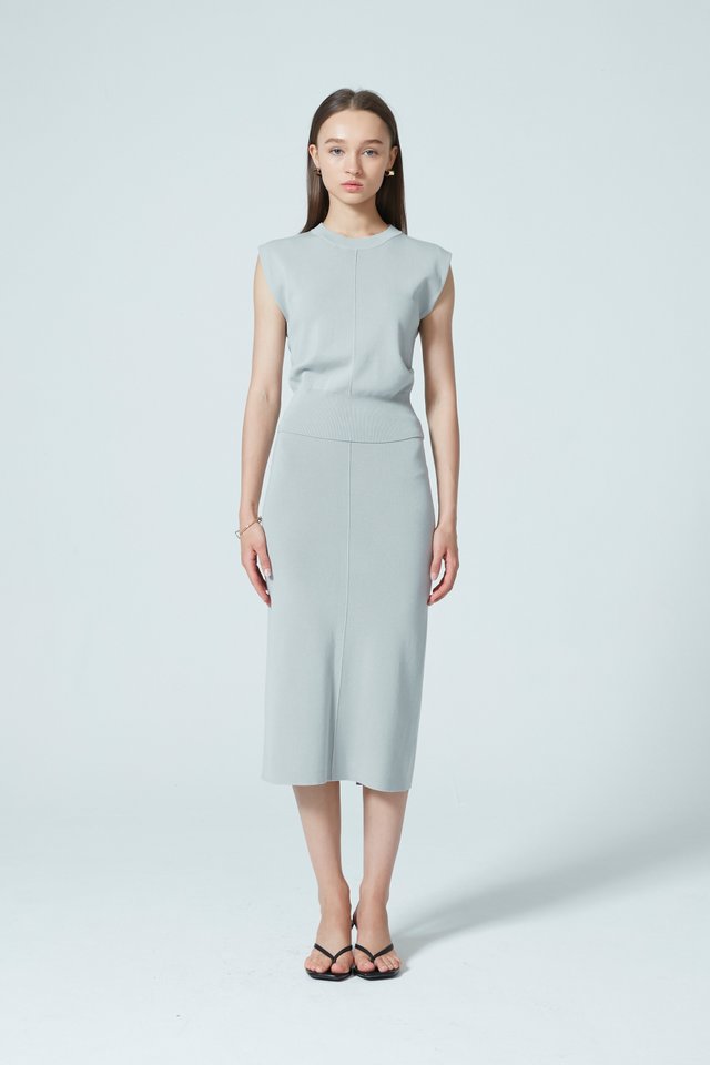 [PERFECT PAIRING] KNIT TOP & SKIRT SET