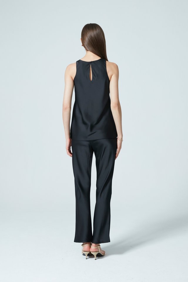 [PERFECT PAIRING] SATIN PANTS SET