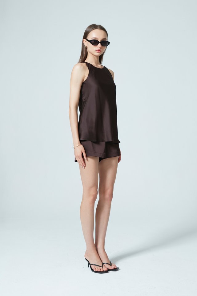 SATIN PULL ON SHORTS