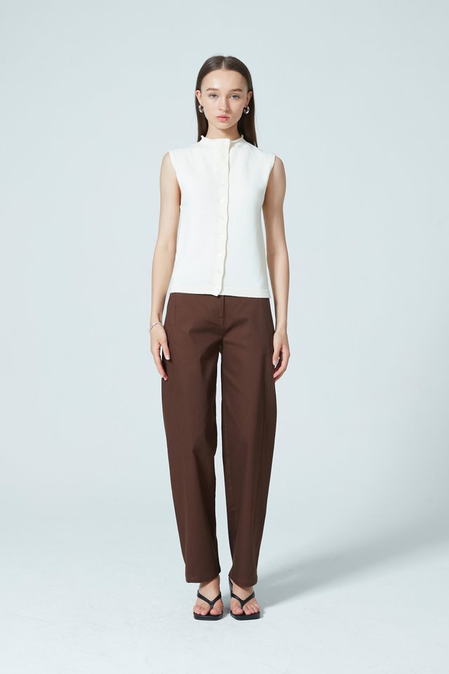 MID-WAIST BARREL PANTS