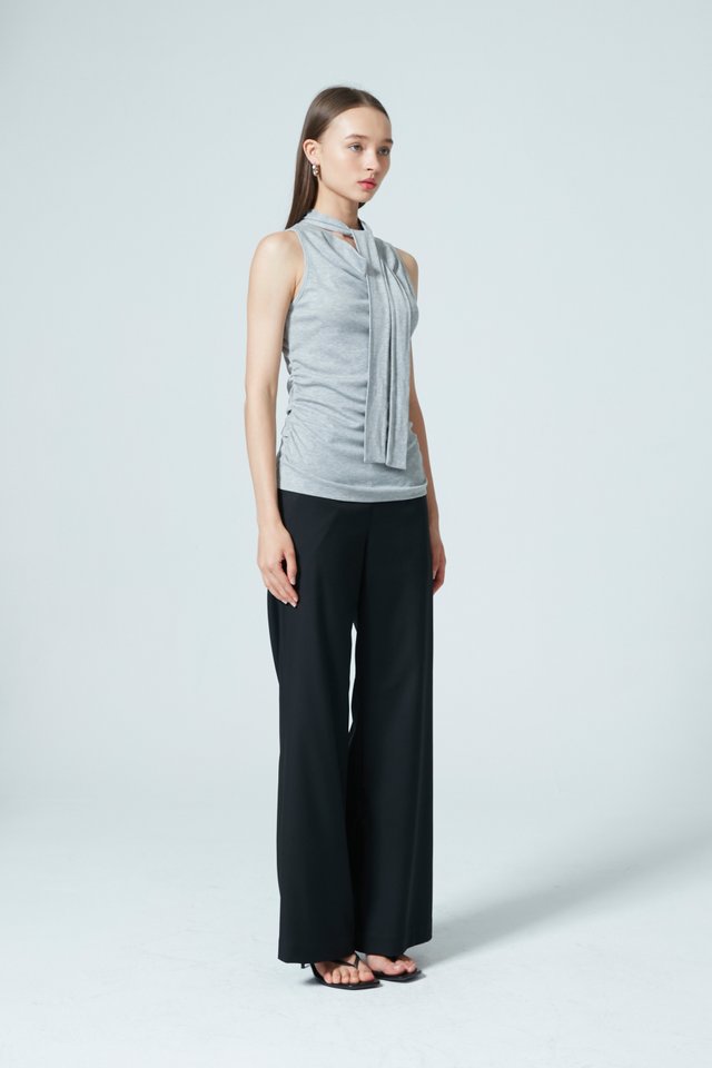 TIE COWL NECK JERSEY TOP