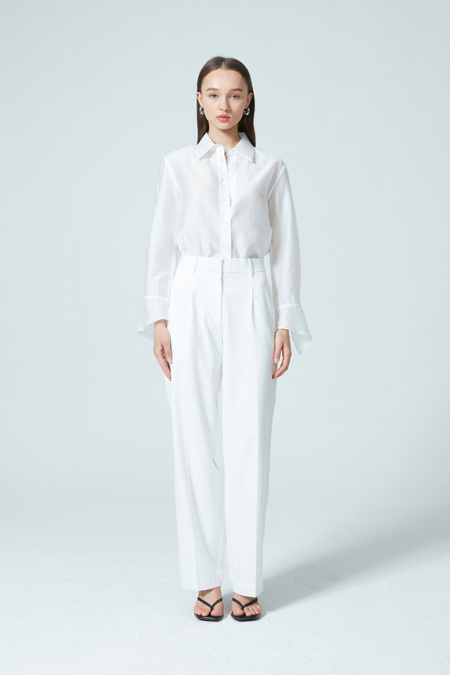 BOXY SHIRT WITH CUFF DETAIL