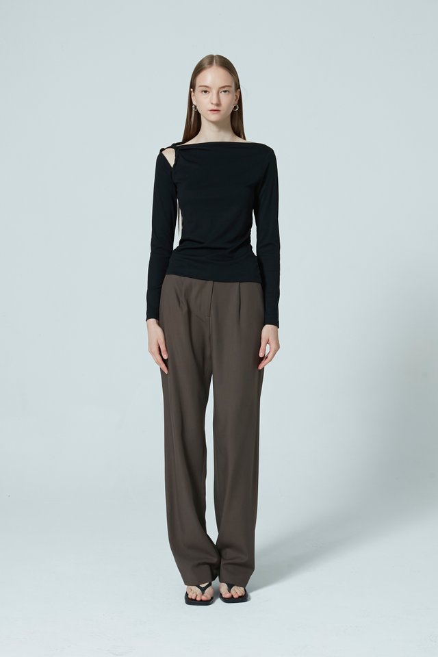 TWISTED LONG SLEEVE TOP